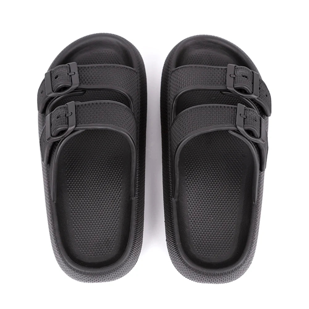 Slippers Non-slip Adjustable Buckle Cloud Slides