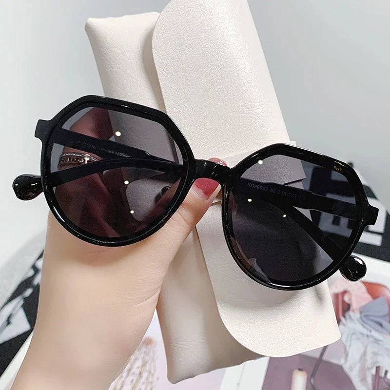 Sunglasses for Women Geometry Shape Frame Fashion Glasses Vintage Big Sunshades