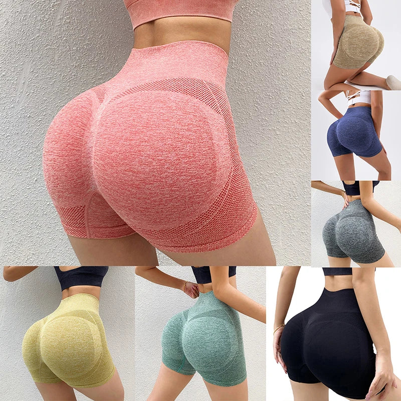 Women Shorts Sports Cycling Jogging Fitness High Waist Push Up Gym Shorts Leggings