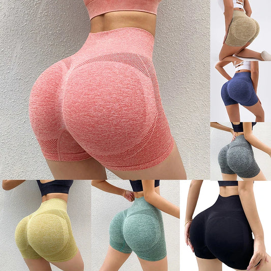 Women Shorts Sports Cycling Jogging Fitness High Waist Push Up Gym Shorts Leggings