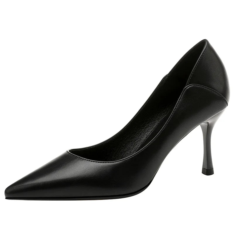 Women's Pumps Office Shoes Solid Pointed Toe