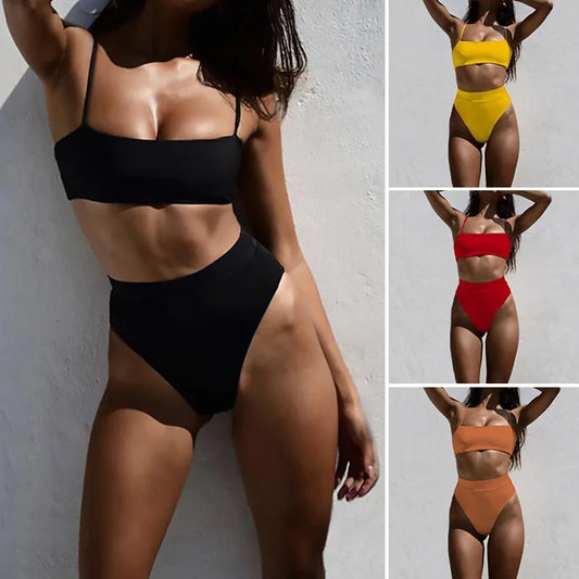 Women Swimwear Push Up Brazilian Swimsuit Sexy High Waist Bikinis