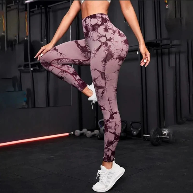 Women's Yoga Pants Sport Leggings Seamless High Waist Push Up Tights