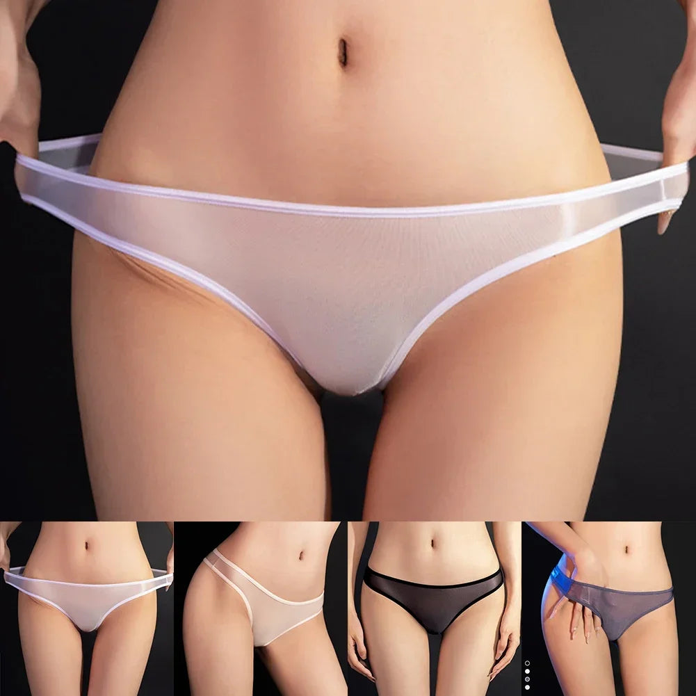 Women Sexy Panties Sheer Brief Low Rise See Through Underpant Knickers Thongs Breathable