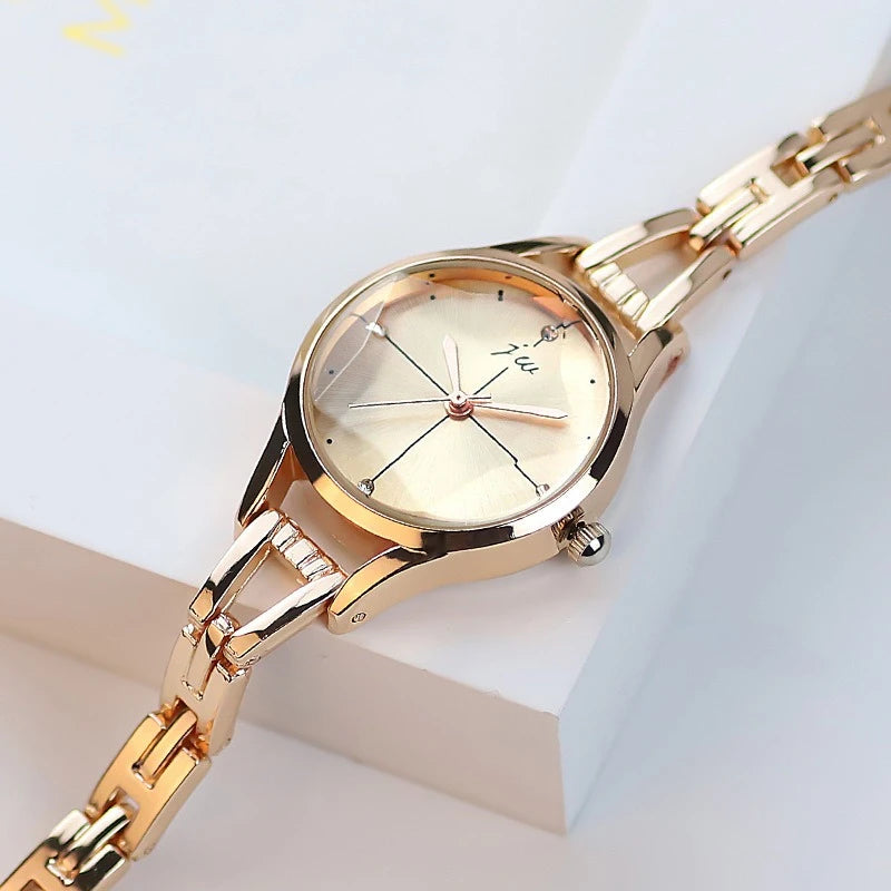 Women's Elegant Watch Quartz Luxury Fashion Stainless Steel Alloy Wristwatch