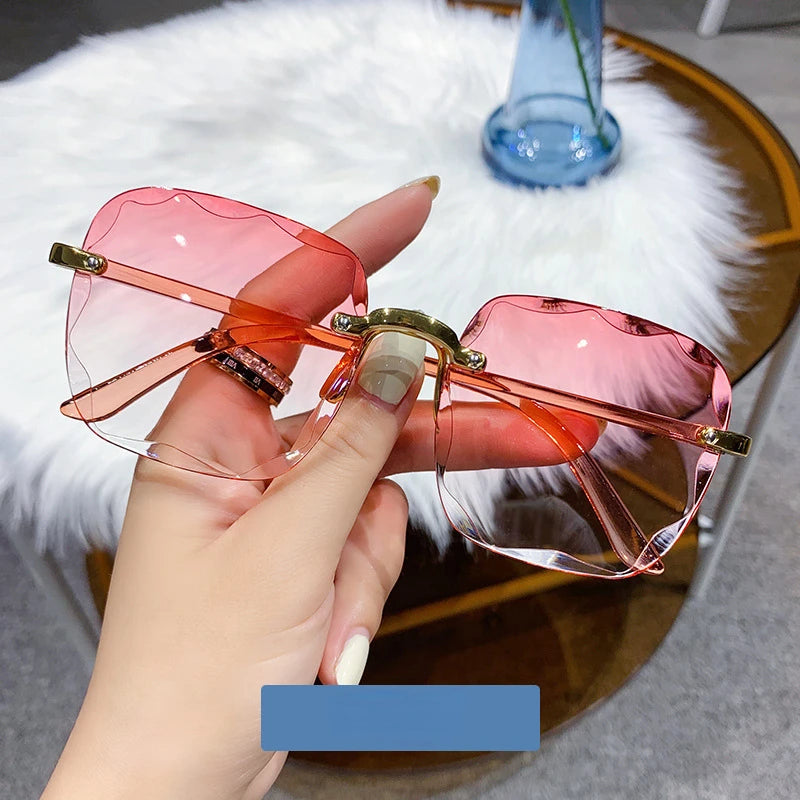 Women Sunglasses Transparent Multi-color Lenses UV400 Women Sun Glasses Women Eyewear