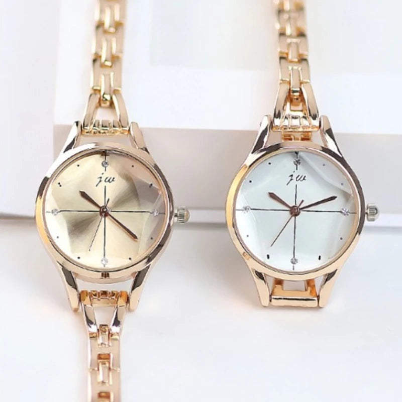 Women's Elegant Watch Quartz Luxury Fashion Stainless Steel Alloy Wristwatch