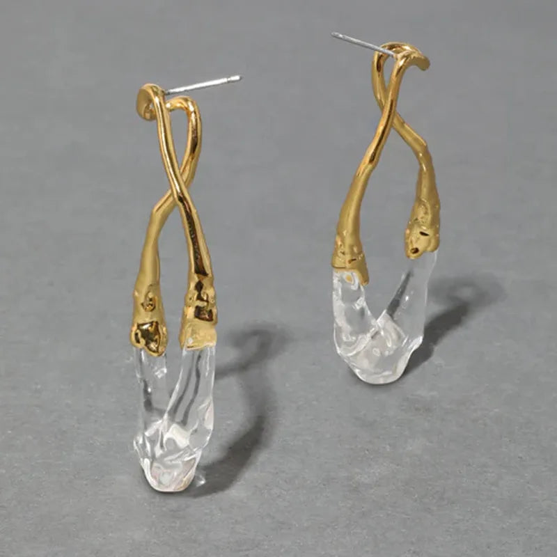 Modern Jewelry European and American Design Irregular Earrings For Women