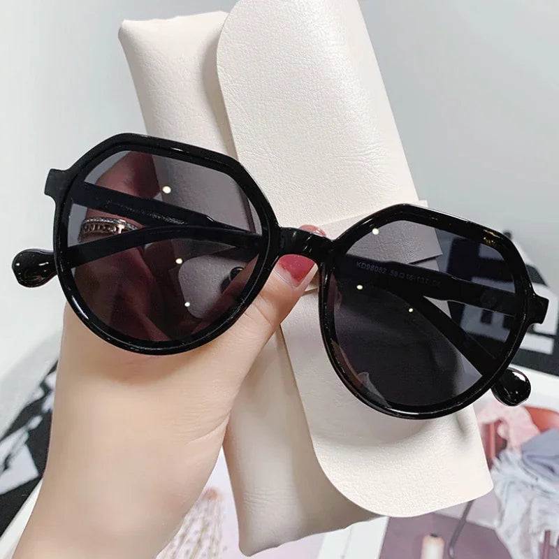 Sunglasses for Women Geometry Shape Frame Fashion Glasses Vintage Big Sunshades
