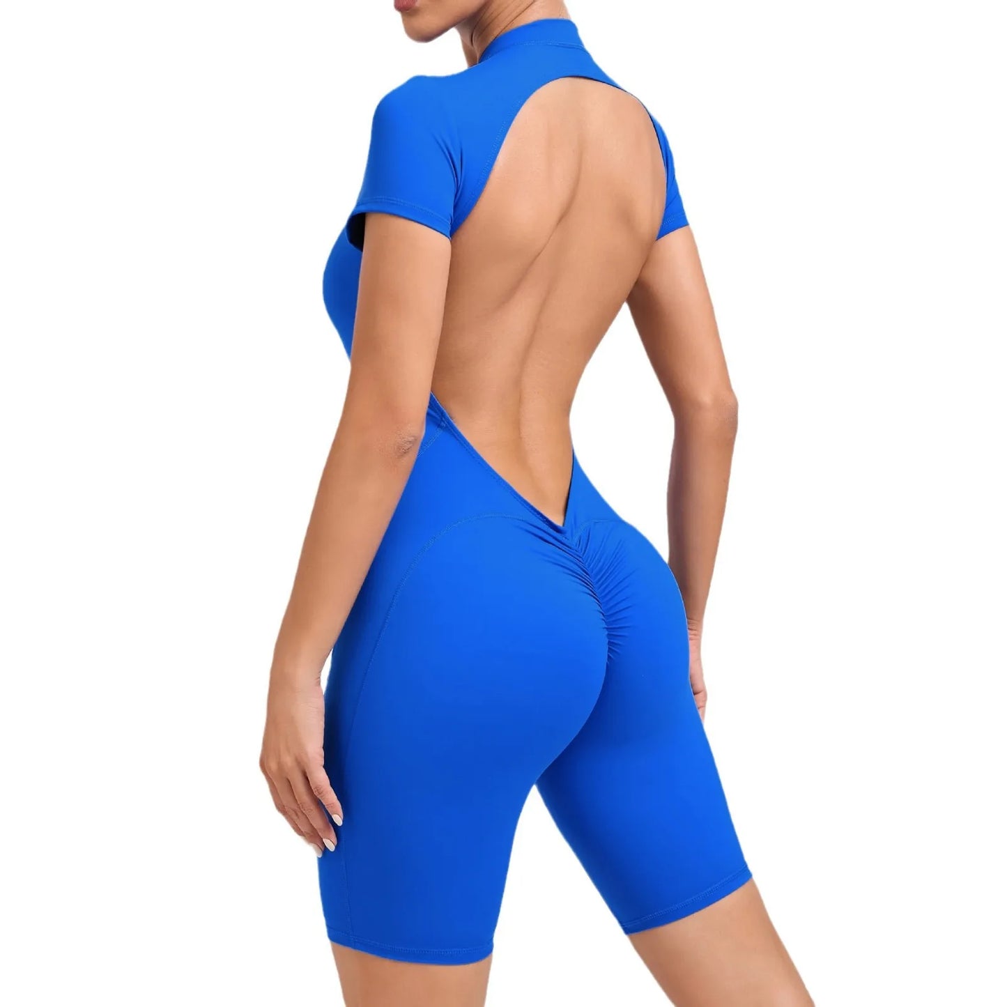 Sports Suit Women Short Fitness Suit with Padding Training Clothing for Women One-Piece Sexy Gym Set Women Suits