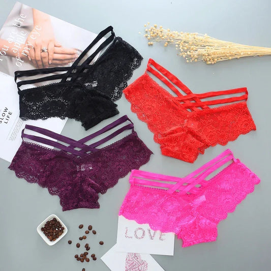 Women Panties Sexy Briefs Lace women's Lingerie Thong G String Comfortable Breathable