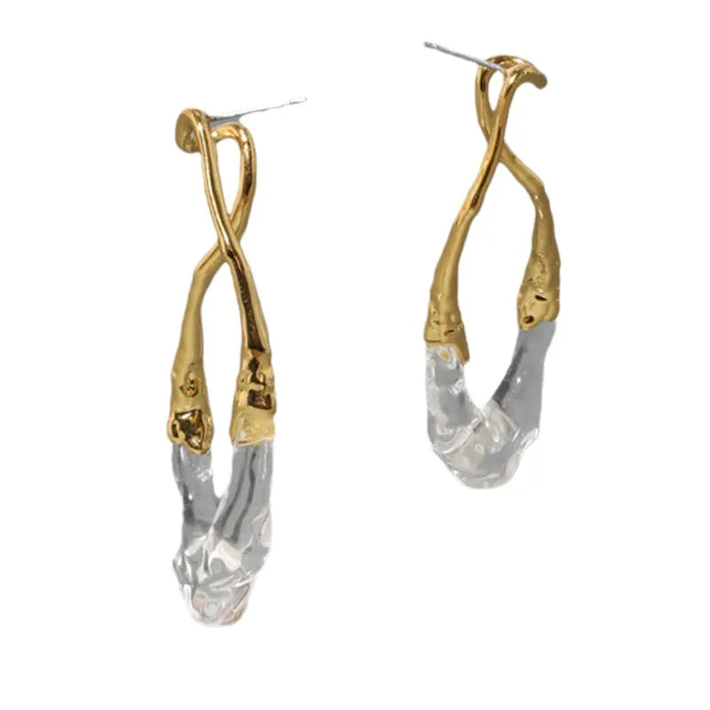 Modern Jewelry European and American Design Irregular Earrings For Women