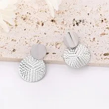 Bohemia Trendy Geometric Metal Round Earrings For Women Fashion Wedding Jewelry