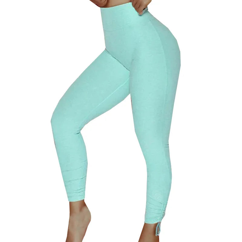 Women's Workout Clothing Gym Wear Crop Top Sports Bras V-back Yoga Pants Training Tights