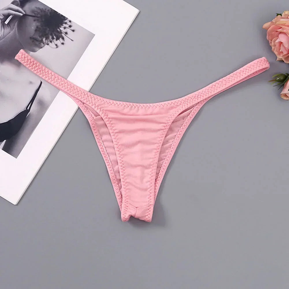 Women's Panties Sexy Lingerie G-Strings Thong Seamless Super Slim Low Waist Underwear Ladies Breathable Briefs Thongs
