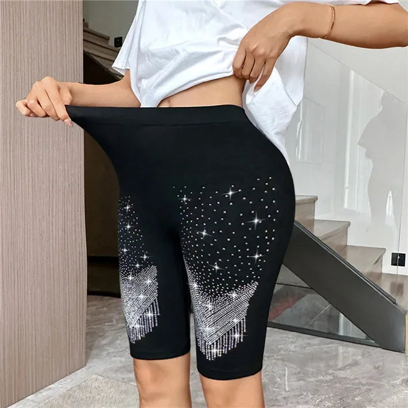 Streetwear Female Clothing Women Thin Fitness Short Pants Ladies High-Waist Summer Shorts Bottom Biker Cycling Shorts