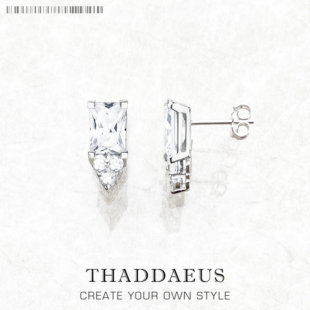 Elegant Design Ear Stud Earrings Stylish Fine Jewerly For Women Romantic Gift In Pure 925 Sterling Silver