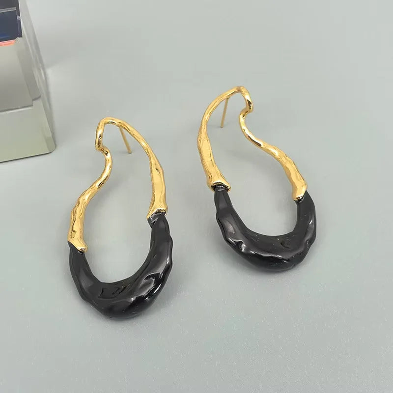 Modern Jewelry European and American Design Irregular Earrings For Women