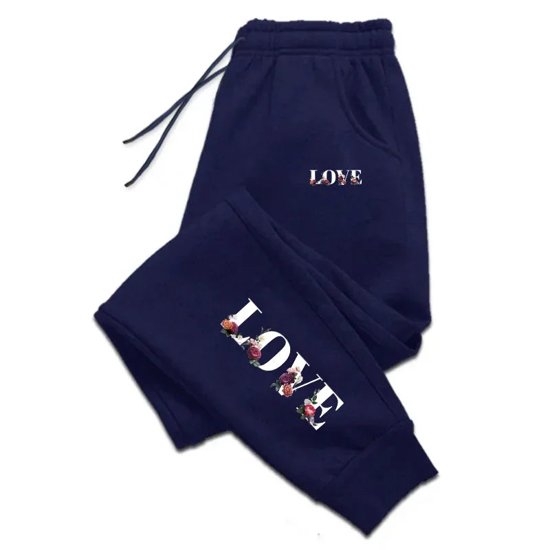 Womens Tracksuit Trousers New LOVE Letter Print Street Luxury Sweatpants Daily Casual Simplicity Versatile Jogging Sport Pants