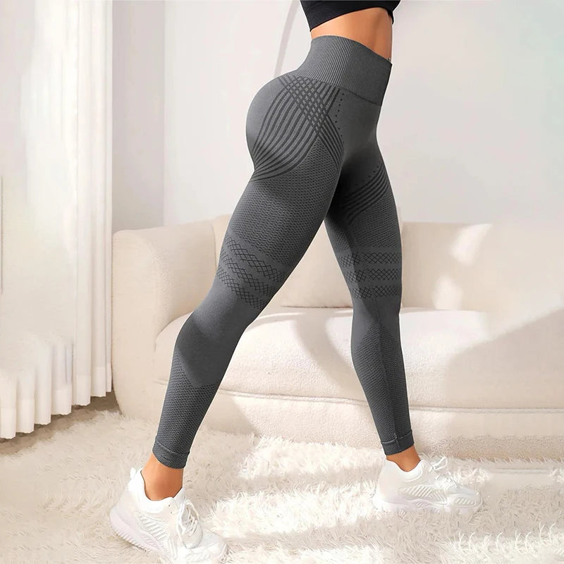 Women Fitness Leggings High Waist Seamless Leggings Sportswear Breathable